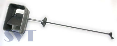 Čuguna šīberis ar rāmi, 150x250 mm