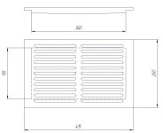 Čuguna redele, 260x415 mm
