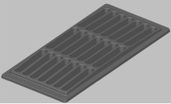 Čuguna redele, 235x530 mm