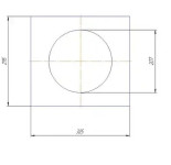 Plīts virsma 320, bez rāmja ar sildvirsmu 207 mm